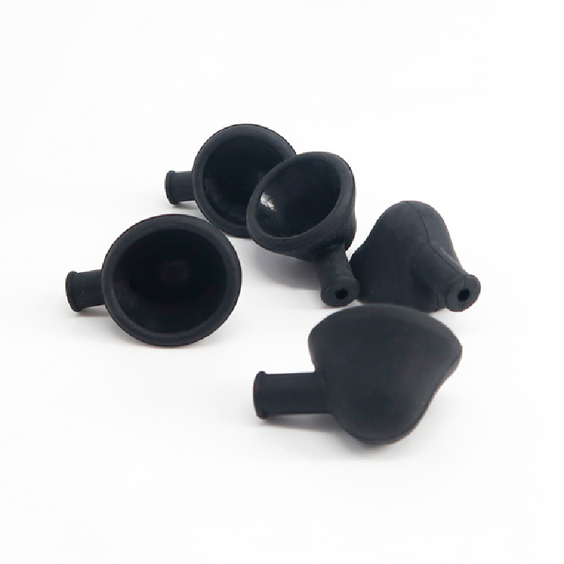 Black rubber cap with holes