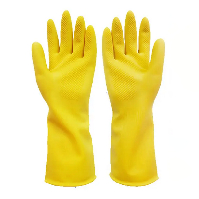 Soft thin latex gloves without fleece